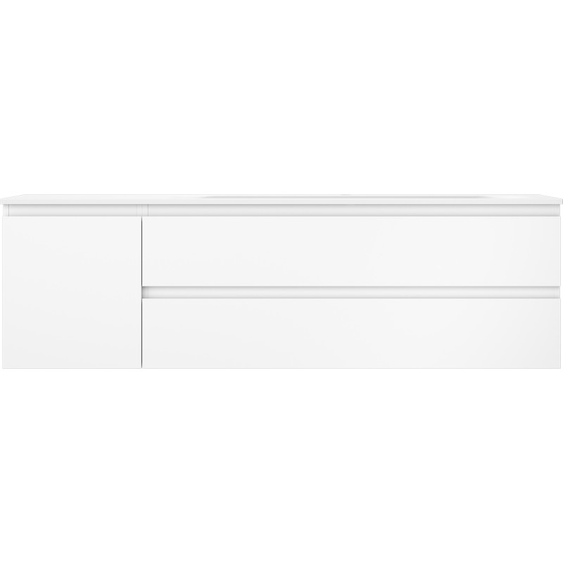 Mexen Orio armoire de salle de bains 160 cm avec lavabo Vela à droite, 2S, 1D, blanc mat - 91A13-16047-3-BBFFFF01-W23P01