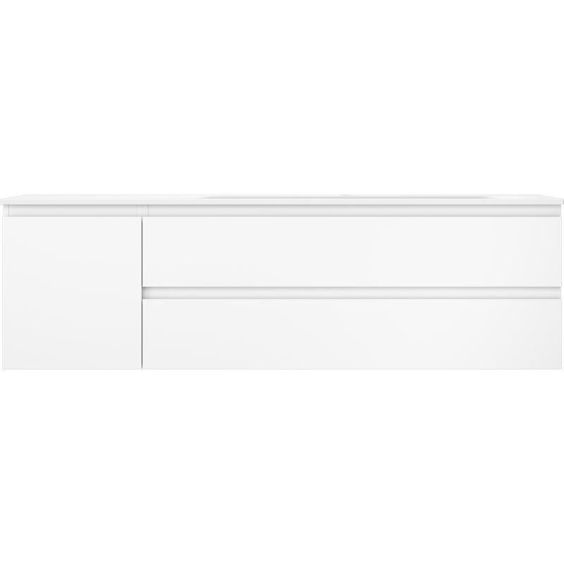 Mexen Orio armoire de salle de bains 160 cm avec lavabo Vela droit, 2S, 1D, blanc mat - 91A13-16047-3-BBFFFF01-W23P01