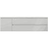 Mexen Orio meuble de salle de bain 160 cm avec lavabo Vela droit, 2S, 1D, gris mat/blanc mat - 91A13-16047-3-BBFFF62-W23P01