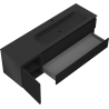 Mexen Orio armoire de salle de bain 160 cm avec lavabo Vela droit, 2S, 1D, noir mat - 91A13-16047-3-BBFFF71-W23P71