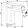 Mexen Uno robinet de bidet Or - 71420-50