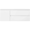 Mexen Rivel meuble de salle de bains 120 cm avec lavabo Vela droit, 2S, 1D, rainuré, blanc mat - 91A23-12047-3-BBFFF01-W23P01