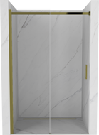 Mexen Omega portes de douche coulissantes 120 cm, transparentes, dorées - 825-120-000-50-00