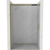 Mexen Omega portes de douche coulissantes 130 cm, transparentes, dorées - 825-130-000-50-00