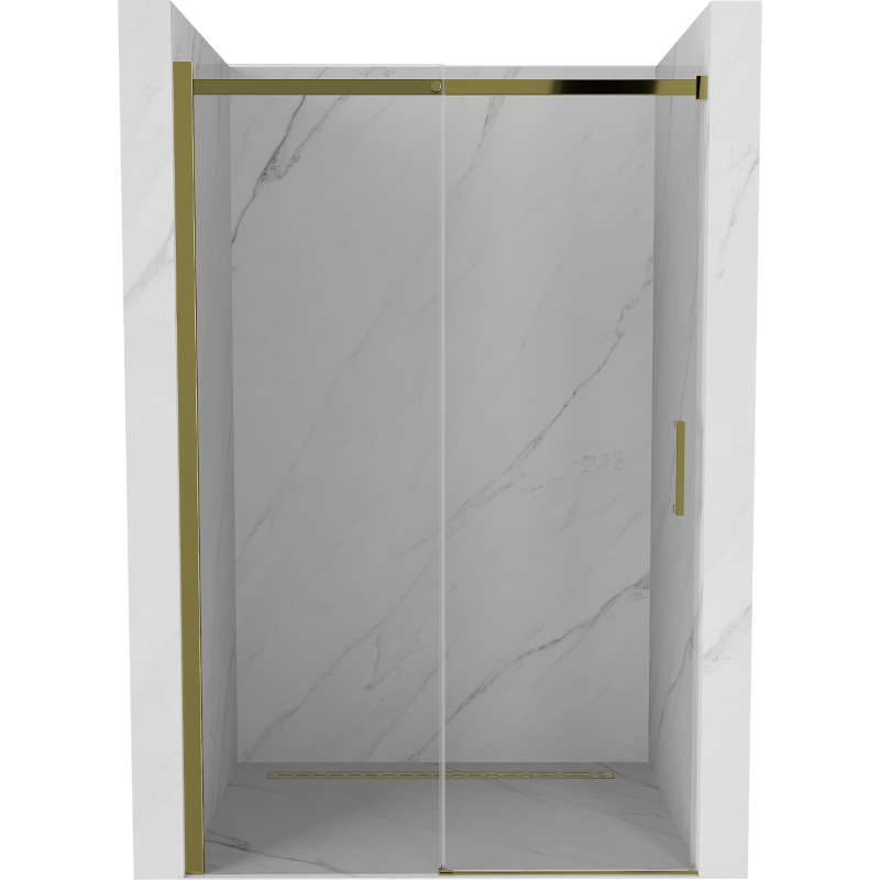 Mexen Omega porte de douche coulissante 140 cm, transparentes, dorées - 825-140-000-50-00