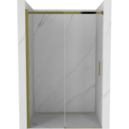 Mexen Omega porte de douche coulissante 140 cm, transparente, dorée - 825-140-000-50-00
