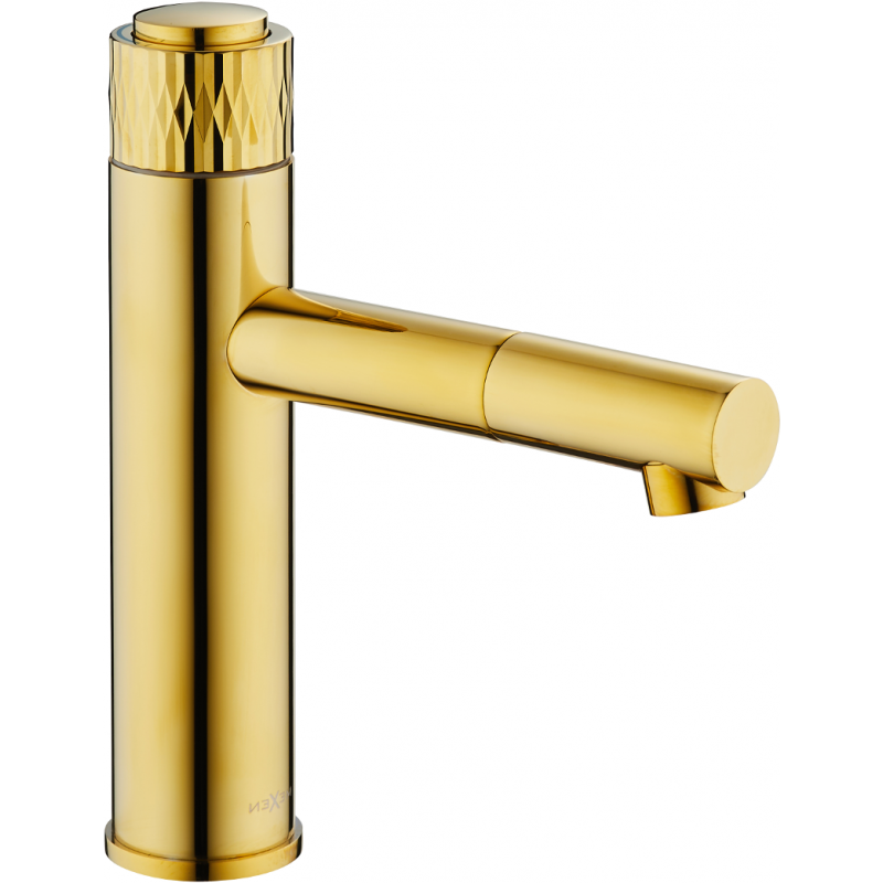 Mexen Diamond robinet de lavabo, Or - 71500-50