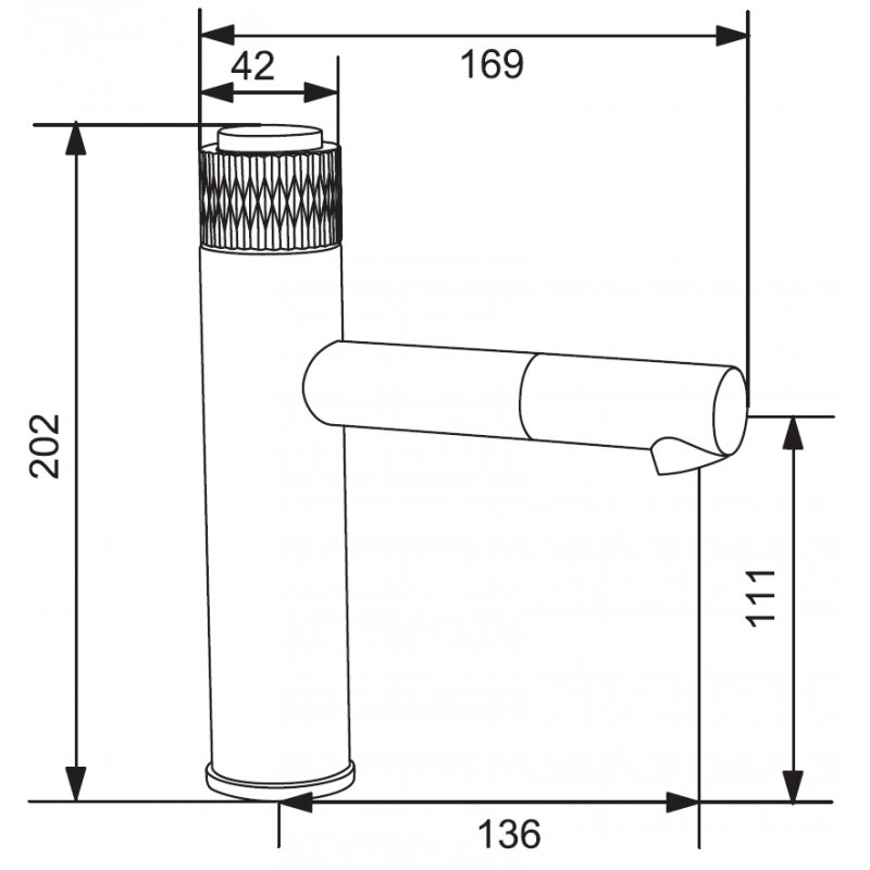 Mexen Diamond robinet de lavabo, doré - 71500-50