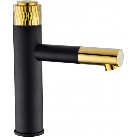 Mexen Diamond robinet de lavabo, Noir/Or - 71500-75