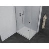 Mexen Pretoria cabine de douche pivotante 90 x 110 cm, transparent, chrome + receveur plat - 852-090-110-01-00-4010