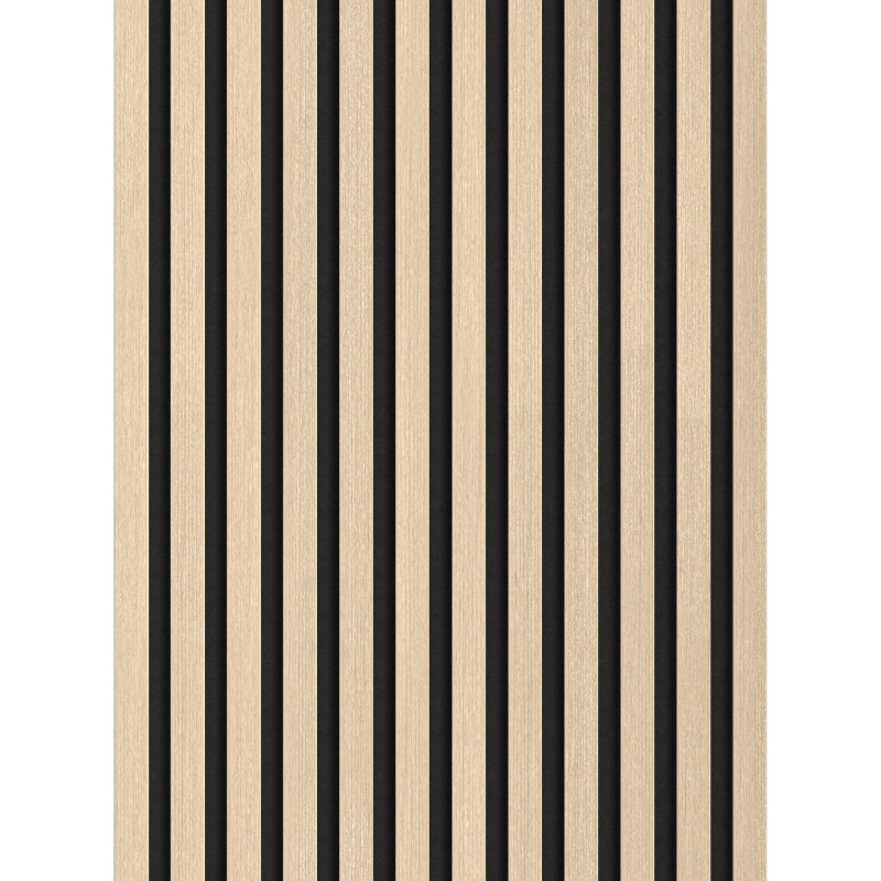 Mexen Lam-F lattes murales acoustiques 275 x 30 cm, feutre 8 mm, placage technique, Chêne Sablé - S105-275307-3015-001