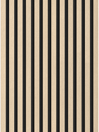 Mexen Lam-F lames anciennes acoustiques 275 x 30 cm, feutre 8 mm, placage technique, Chêne Sable - S105-275307-3015-001
