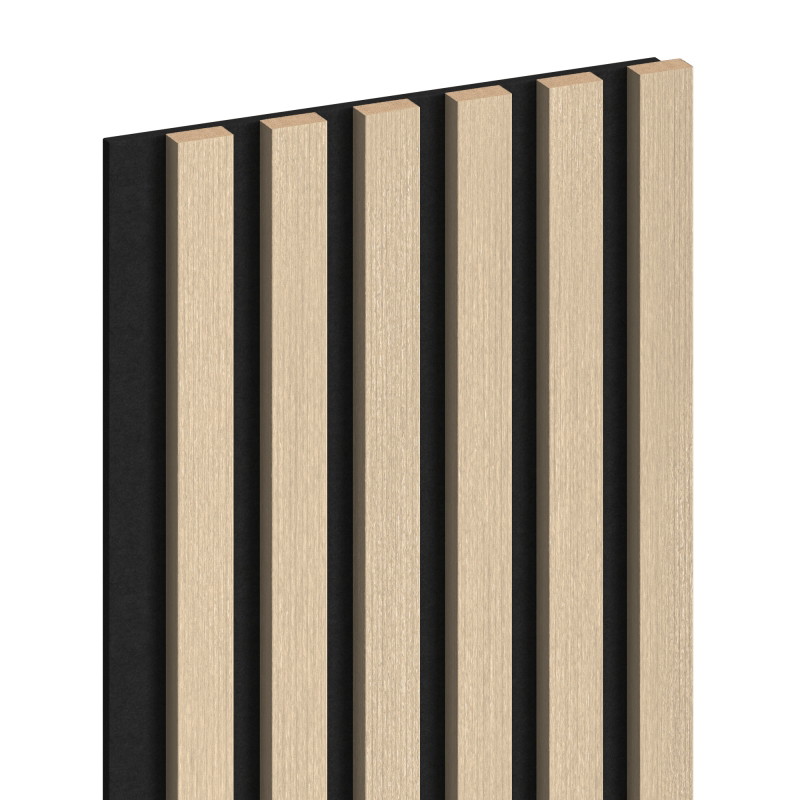 Mexen Lam-F lattes murales acoustiques 275 x 30 cm, feutre 8 mm, placage technique, Chêne Sablé - S105-275307-3015-001