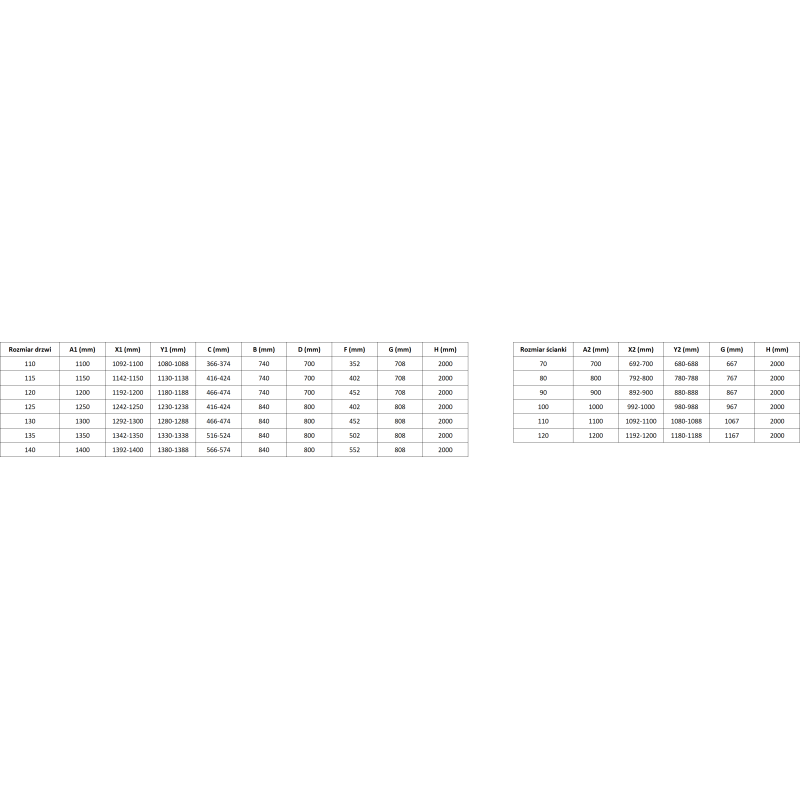 Mexen Lunar T cabine de douche pliante gauche 110 x 110 cm, transparent, nickel brossé - 834T-110-110-97-00-L