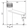 Mexen Zero+ robinet de lavabo, Noir - 71600-70