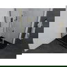 Mexen Pretoria cabine de douche pivotante 70 x 100 cm, transparent, dorée + receveur Flat, noir - 852-070-100-50-00-4070G
