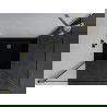 Cabine de douche pivotante Mexen Pretoria 100 x 80 cm, transparente, or + receveur Flat, noir - 852-100-080-50-00-4070G