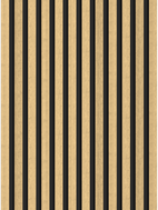 Mexen Lam-B panneaux muraux 275 x 30 cm, panneau HDF 4 mm, placage technique, Bambou Naturel - S100-275307-3015-011