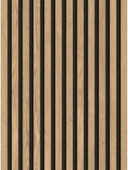 Mexen Lam-B lamelles murales 275 x 30 cm, panneau HDF 4 mm, placage technique, Pin Classique - S100-275307-3015-012