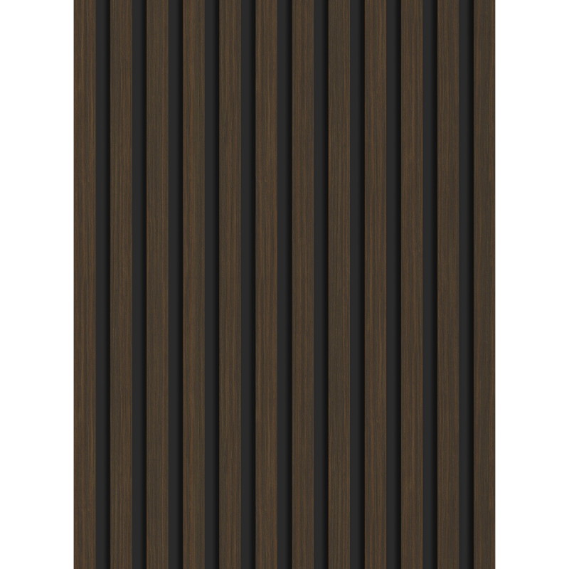 Mexen Lam-B lames murales 275 x 30 cm, panneau HDF 4 mm, placage technique, Noyer Fumé - S100-275307-3015-024