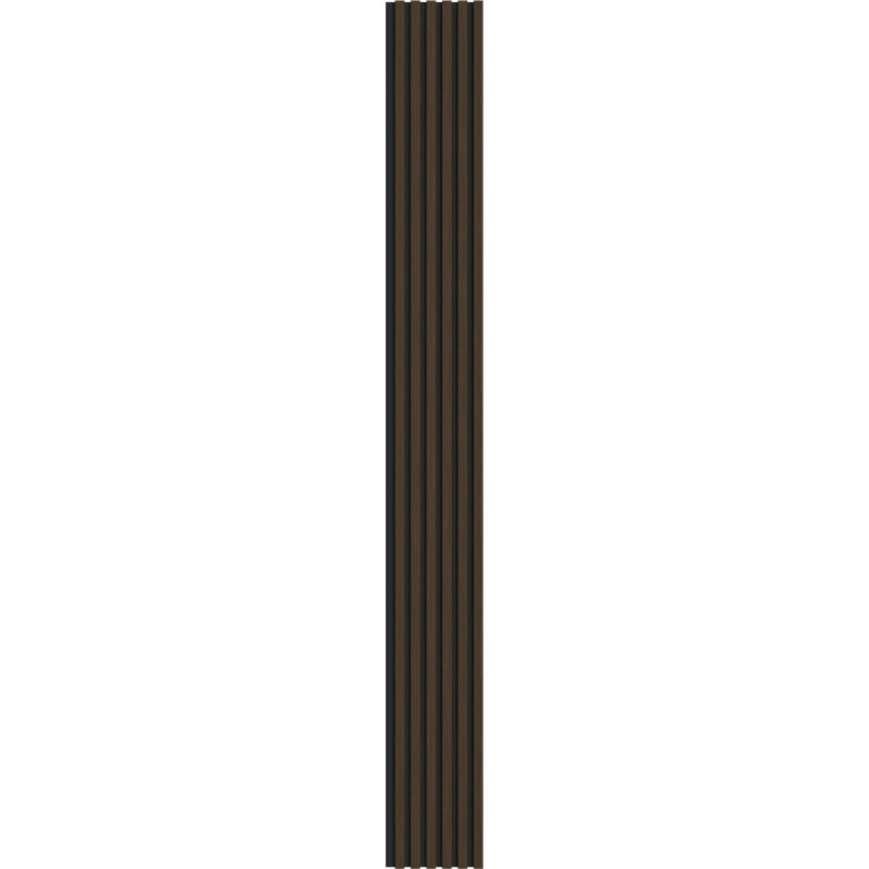 Mexen Lam-B lames murales 275 x 30 cm, panneau HDF 4 mm, placage technique, Noyer Fumé - S100-275307-3015-024