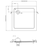 Mexen Pretoria cabine de douche pivotante 70 x 70 cm, transparent, noir + bac Flat - 852-070-070-70-00-4010B
