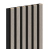 Mexen Lam-F lattes murales acoustiques 275 x 30 cm, feutre 8 mm, placage technique, Chêne Cendré - S105-275307-3015-005