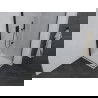 Mexen Pretoria cabine de douche pivotante 70 x 70 cm, transparent, noir + bac Flat - 852-070-070-70-00-4010B