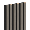 Mexen Lam-F lames murales acoustiques 275 x 30 cm, feutre 8 mm, placage technique, Chêne Acier - S105-275307-3015-006