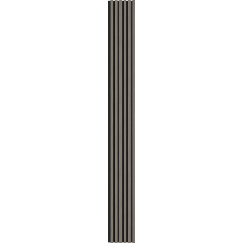 Mexen Lam-F lames murales acoustiques 275 x 30 cm, feutre 8 mm, placage technique, Chêne Acier - S105-275307-3015-006