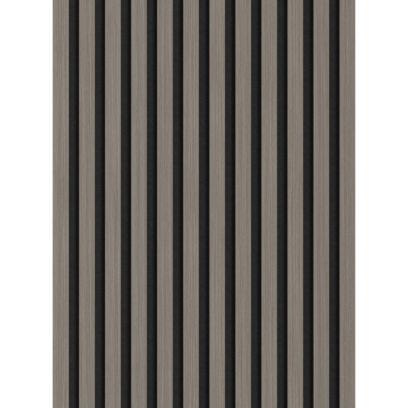 Mexen Lam-F lames murales acoustiques 275 x 30 cm, feutre 8 mm, placage technique, Chêne Acier - S105-275307-3015-006