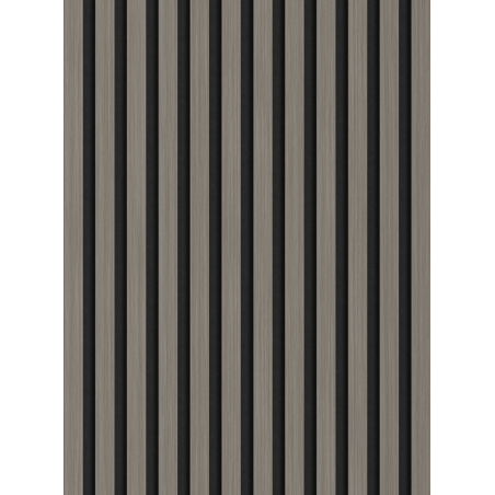 Mexen Lam-F lames murales acoustiques 275 x 30 cm, feutre 8 mm, placage technique, Chêne Acier - S105-275307-3015-006