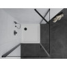 Mexen Pretoria cabine de douche pivotante 70 x 70 cm, transparent, noir + receveur Flat - 852-070-070-70-00-4010B