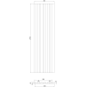 Mexen Lam-F lattes murales acoustiques 275 x 30 cm, feutre 8 mm, placage technique, Bambou Naturel - S105-275307-3015-011