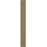 Mexen Lam-F lattes murales acoustiques 275 x 30 cm, feutre 8 mm, placage technique, Bambou Naturel - S105-275307-3015-011