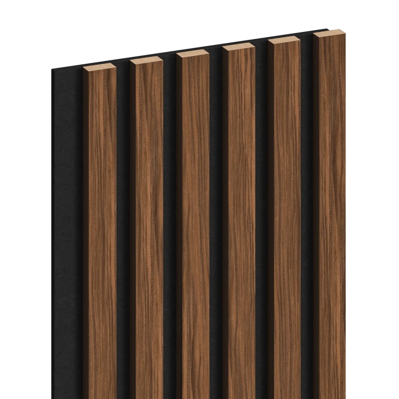Mexen Lam-F lames murales acoustiques 275 x 30 cm, feutre 8 mm, placage technique, Acajou Rubis - S105-275307-3015-013