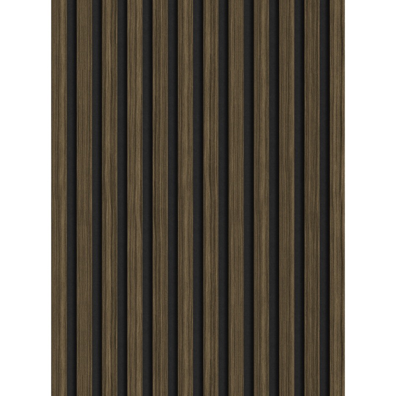 Mexen Lam-F lamelles murales acoustiques 275 x 30 cm, feutre 8 mm, placage technique, Ébène Royal - S105-275307-3015-020
