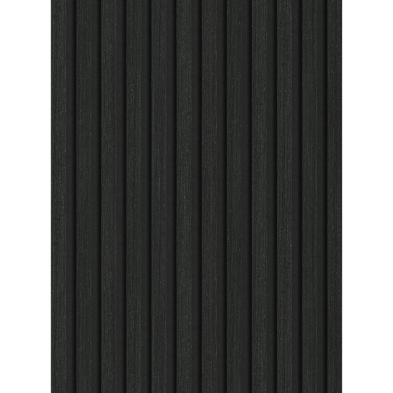 Mexen Lam-F lamelles murales acoustiques 275 x 30 cm, feutre 8 mm, placage technique, Chêne Noir Argenté