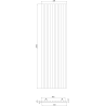 Mexen Lam-B lamelles murales 275 x 31,5 cm, panneau HDF 4 mm, Chêne Glacé - S100-275317-2812-061
