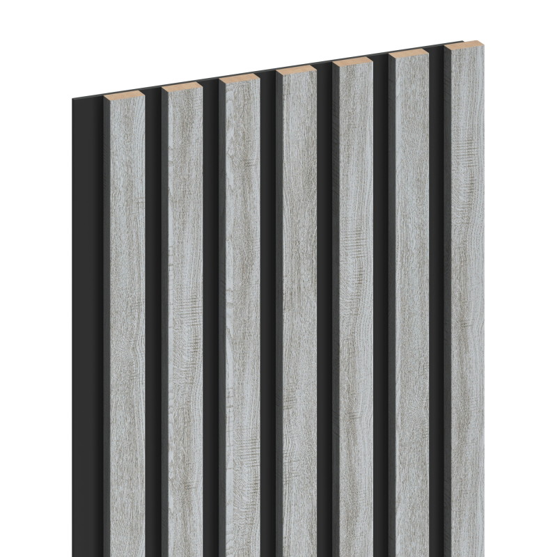 Mexen Lam-B lamelles murales 275 x 31,5 cm, panneau HDF 4 mm, Chêne Glacé - S100-275317-2812-061