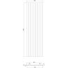 Mexen Lam-B lamelles murales 275 x 31,5 cm, panneau HDF 4 mm, Chêne Blanchi - S100-275317-2812-064