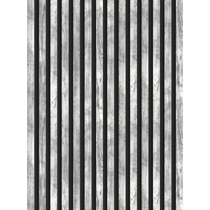 Mexen Lam-B lamelles murales 275 x 31,5 cm, panneau HDF 4 mm, Chêne Blanchi - S100-275317-2812-064