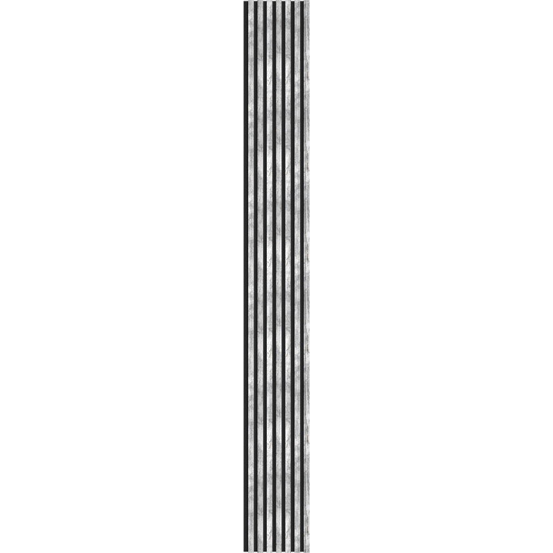 Mexen Lam-B lamelles murales 275 x 31,5 cm, panneau HDF 4 mm, Chêne Blanchi - S100-275317-2812-064