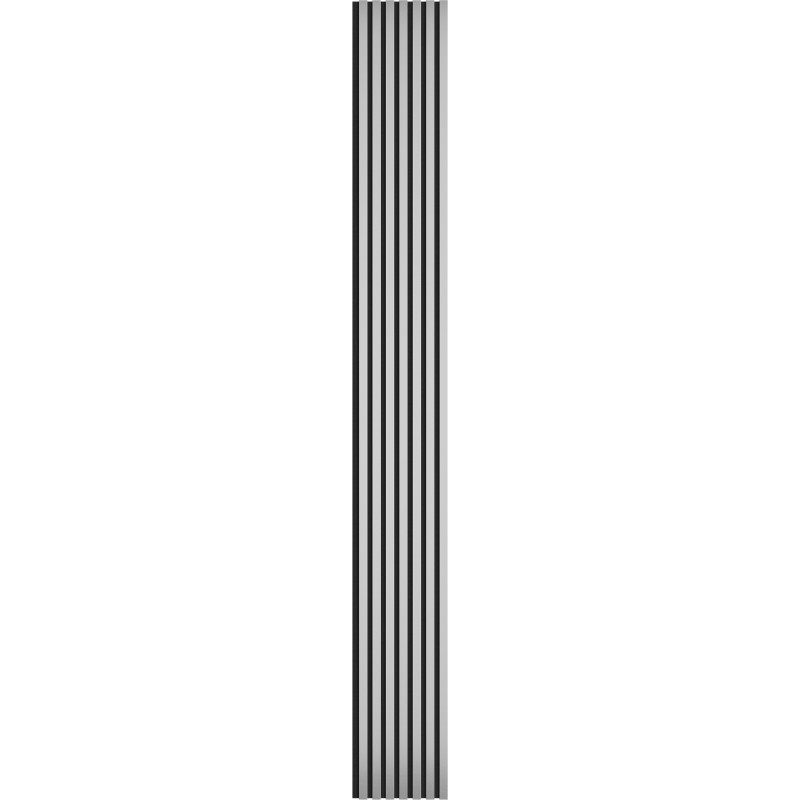Mexen Lam-F lamelles murales acoustiques 275 x 31,5 cm, feutre 6 mm, Argent - S105-275317-2812-056