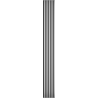 Mexen Lam-F lamelles murales acoustiques 275 x 31,5 cm, feutre 6 mm, Argent - S105-275317-2812-056