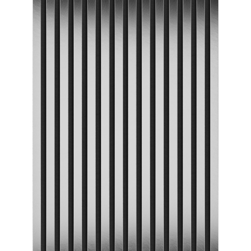 Mexen Lam-F lamelles murales acoustiques 275 x 31,5 cm, feutre 6 mm, Argent - S105-275317-2812-056