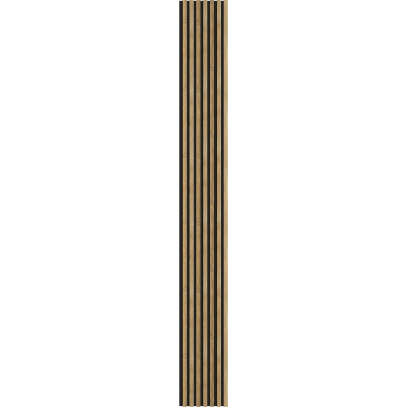 Mexen Lam-F lames murales acoustiques 275 x 31,5 cm, feutre 6 mm, Chêne Miel - S105-275317-2812-066