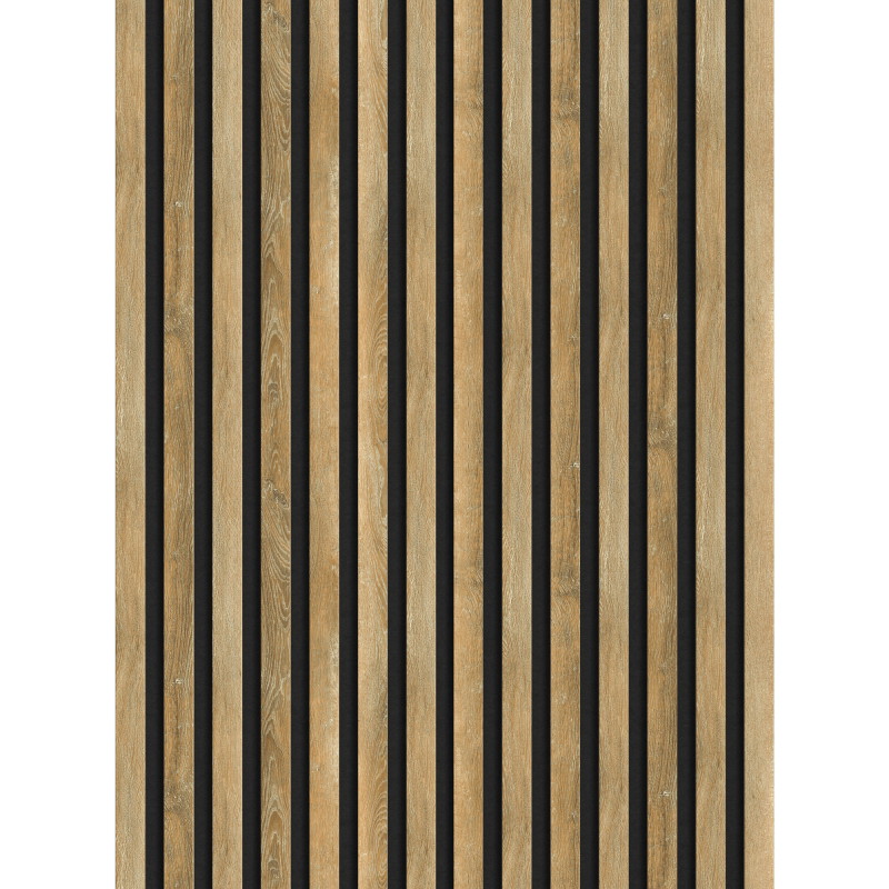 Mexen Lam-F lames murales acoustiques 275 x 31,5 cm, feutre 6 mm, Chêne Miel - S105-275317-2812-066