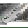 Mexen Mist T cabine de douche battante 90 x 70 cm, transparent, chrome - 8A4T-090-070-01-00