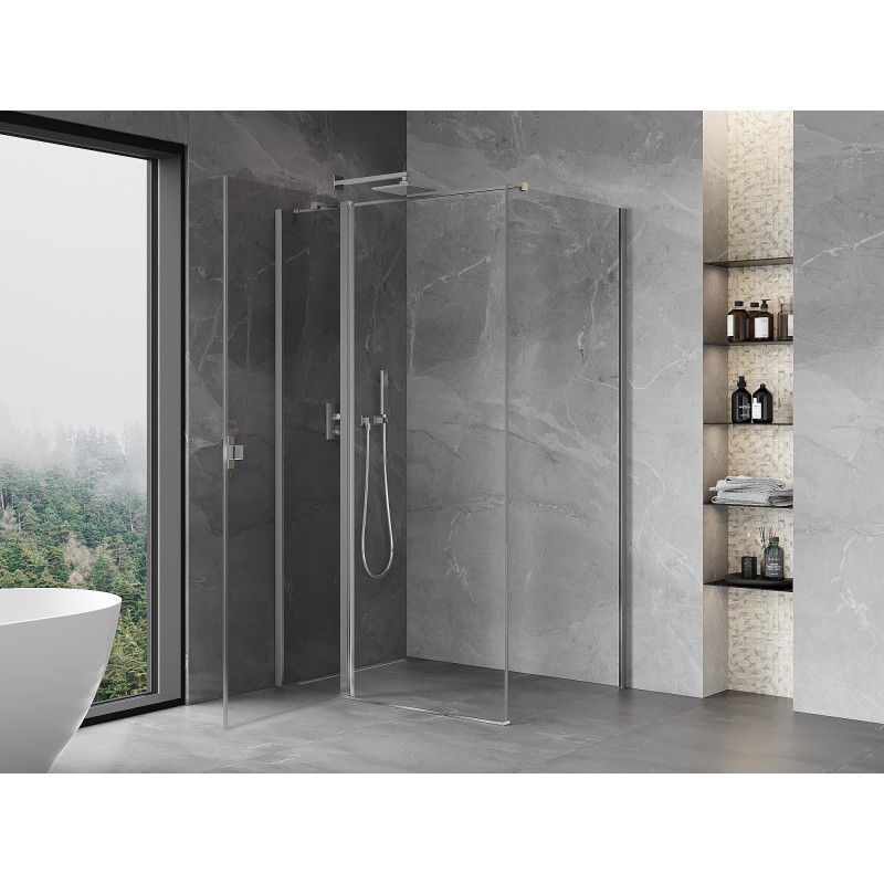 Mexen Mist T cabine de douche pivotante 100 x 70 cm, transparent, chrome - 8A4T-100-070-01-00